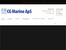 Tablet Screenshot of cg-marine.dk